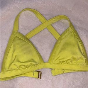 Neon Yellow Bikini Top